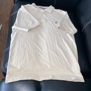 Beige Nautica Short-sleeve collar shirt